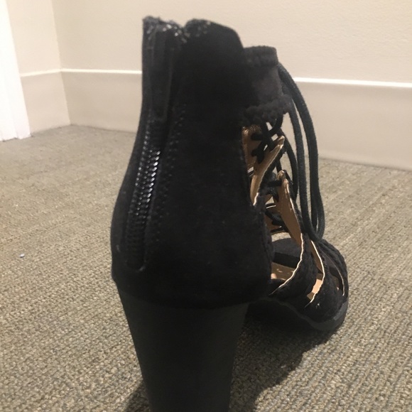 Report black 3.25 inch heel lace-up sandal - Picture 5 of 6